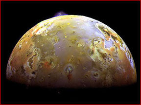 Scientific image of Jupiter's moon, Io
